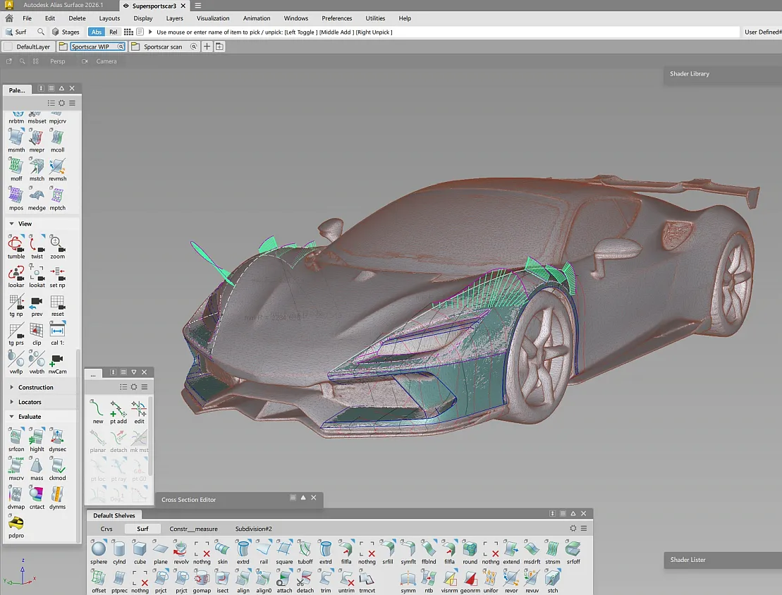 reverse engineering car scan mesh